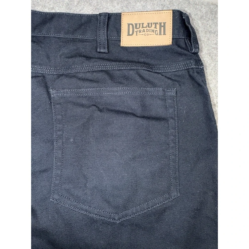 Duluth Trading Fire Hose Pants 40x30 Heavyweight Relaxed Fit Navy 5 Pocket 86125